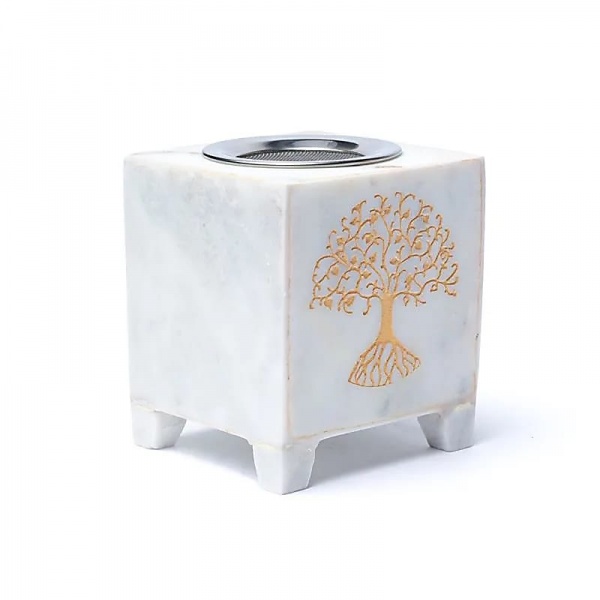 Loose Incense Burner - Tree of Life - Marble